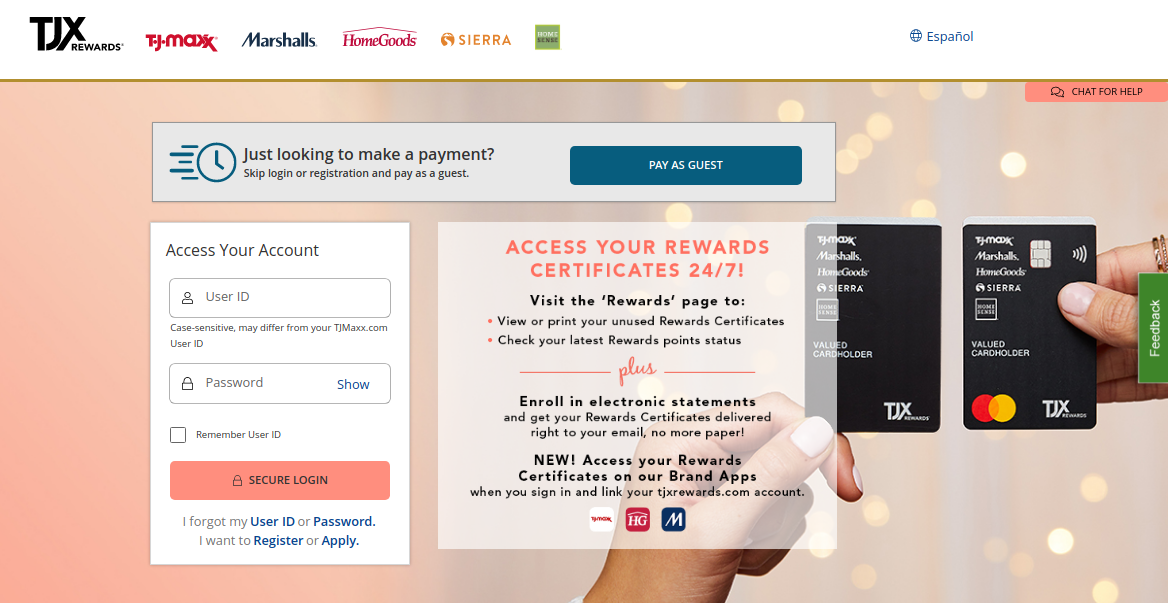 TJX Credit Card Logo