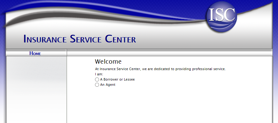 Insurance Service Center Login