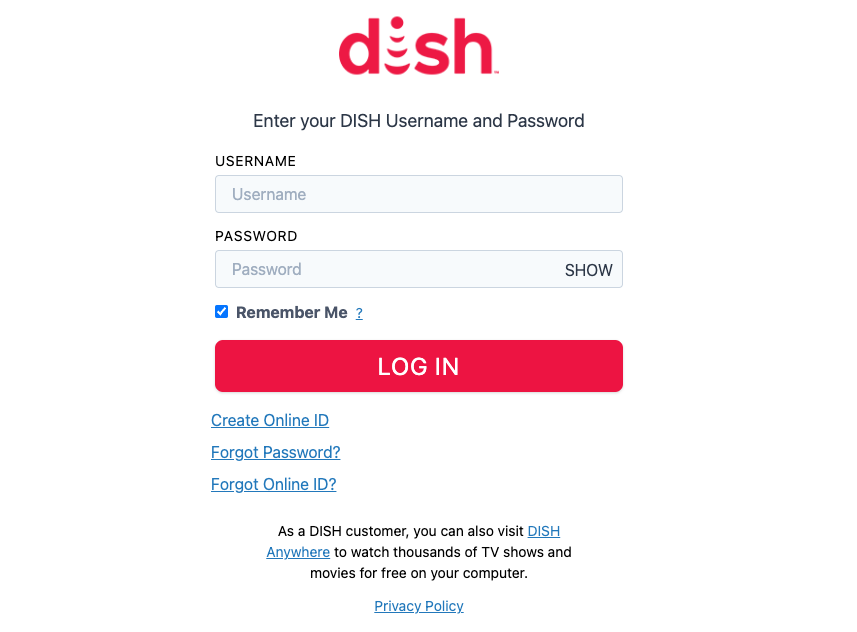 activate dish anywhere